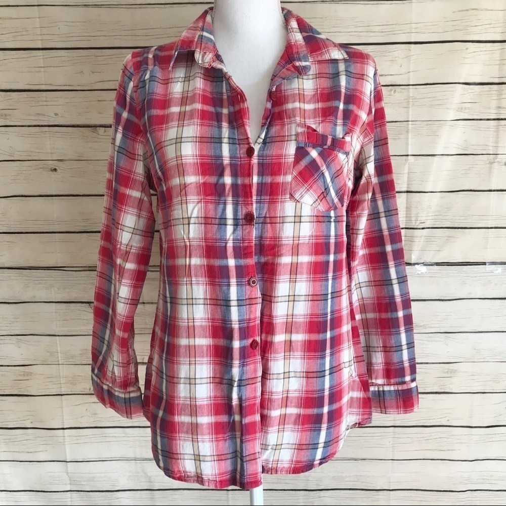 Lucca Couture by Urban Outfitters Plaid Button-up